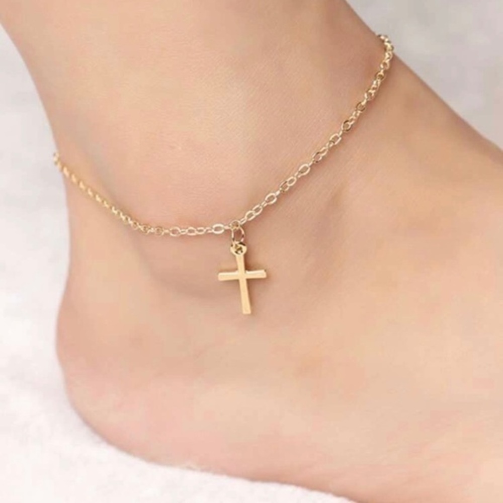 3/$30 💛 Cross Charm Anklet